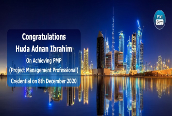 Congratulations Huda on Achieving PMP..!